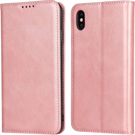 IPHONE X SLIM WALLET DUSTY PINK AND ROSE GOLD