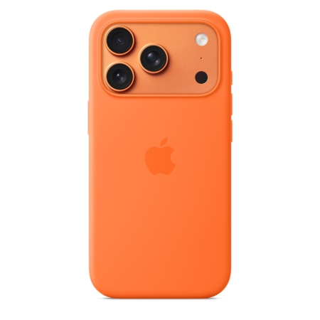 Apple iPhone 17 Pro Silicone Case with MagSafe – Orange