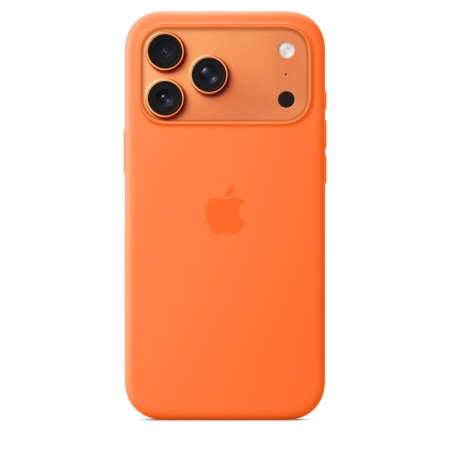 Apple iPhone 17 Pro Max Silicone Case with MagSafe – Orange